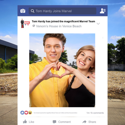 SF001 Selfie Frame Facebook Frame & Props Height 79.5 cm