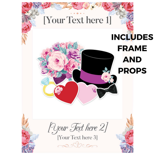 SF005 Selfie Frame Wedding & Props Regular Size  Height 79.5 cm