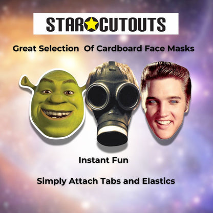 SMP20 Elvis Presley - Elvis Presley Six Pack Cardboard Face Masks With Tabs and Elastic