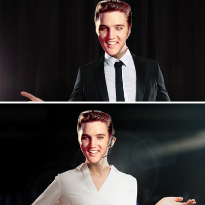 SMP20 Elvis Presley - Elvis Presley Six Pack Cardboard Face Masks With Tabs and Elastic