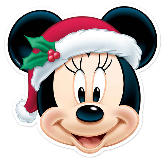 SM131  Minnie Mouse Christmas Single Face Mask