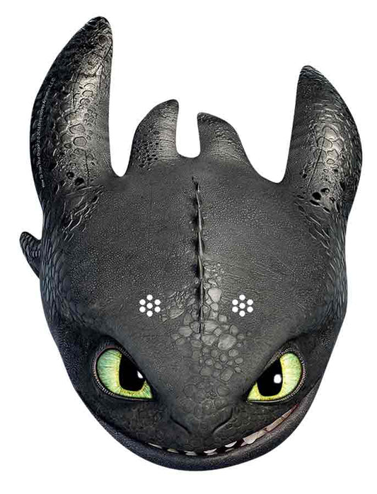 SMP300 Toothless     How to Train Your Dragon Six Pack Cardboard Face Masks With Tabs and Elastic