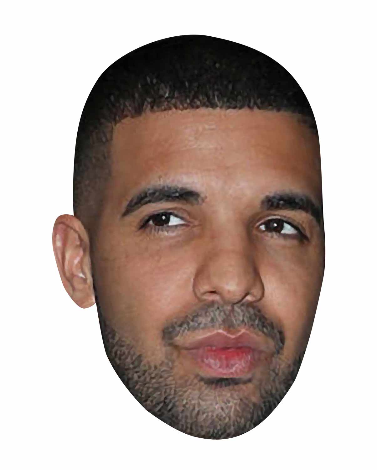 SM302 Drake Pop Single Face Mask – Star Cutouts