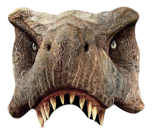 SM340 TRex Half  Dinosaur Tyrannosaurus Rex Jurassic World Single Face Mask