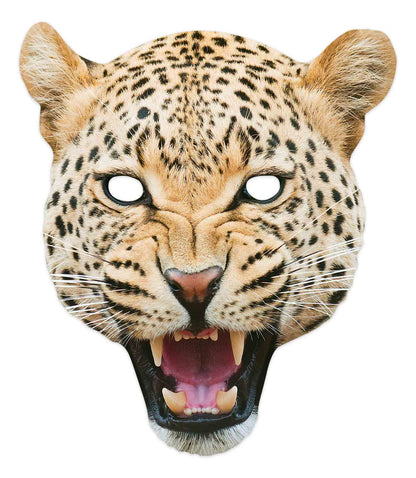 SM391 Leopard Animal Single Face Mask