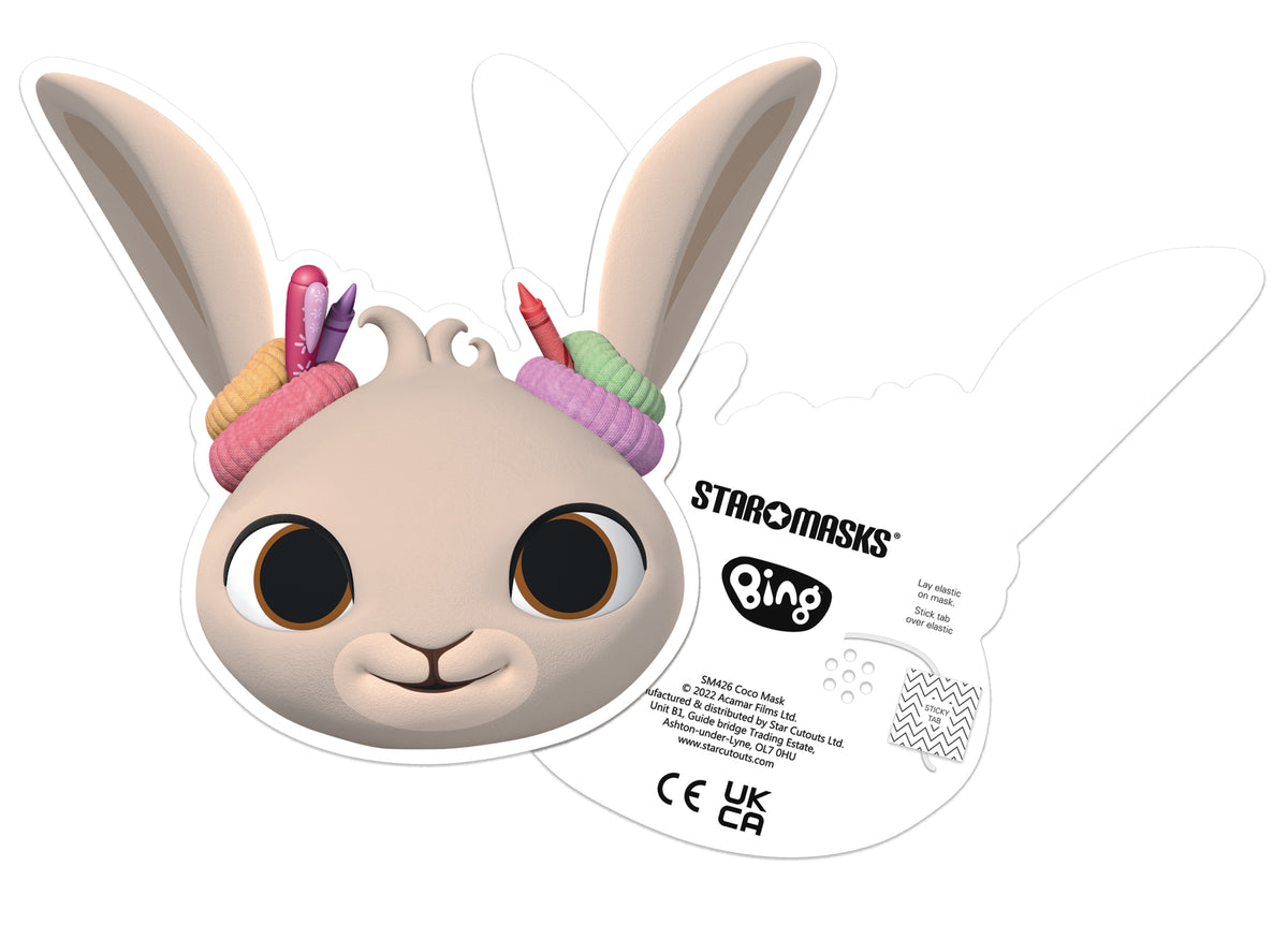 SM426 Coco Bing Bunny Single Face Mask – Star Cutouts