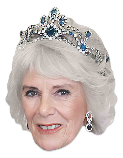 SM438 Camilla Queen Consort  Crown Royals Single Face Mask