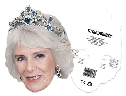 SM438 Camilla Queen Consort  Crown Royals Single Face Mask