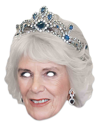 SM438 Camilla Queen Consort  Crown Royals Single Face Mask