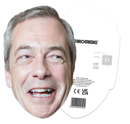 SM467 Nigel Farage Politician Single Face Mask