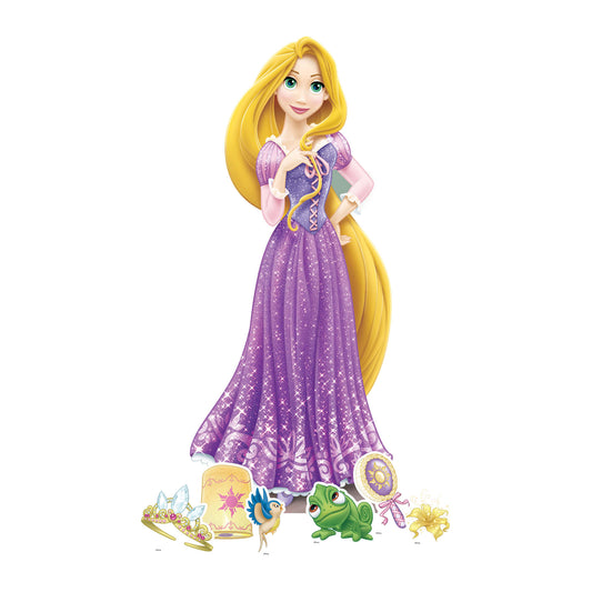 SP007 Rapunzel Cardboard Cutout Party Decorations With Six Mini Party Supplies Height 134cm