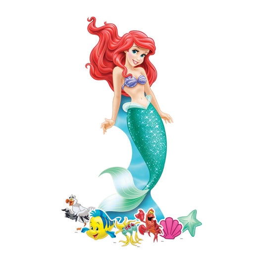 SP008 Ariel Cardboard Cutout Party Decorations With Six Mini Party Supplies Height 134cm