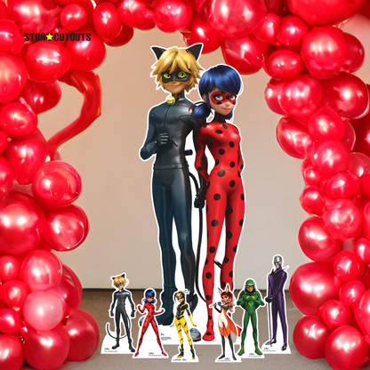 SP016 Miraculous Party Pack Cardboard Cut Out Height 135cm