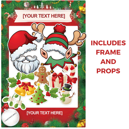 SF010 Selfie Frame Festive Christmas Large Size Height 122cm