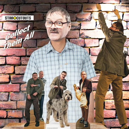 SC4652 Jim Martin Dad  Fox Friday Night Dinner Three Shelf Top Pack Cardboard Cut Out Height 31cm