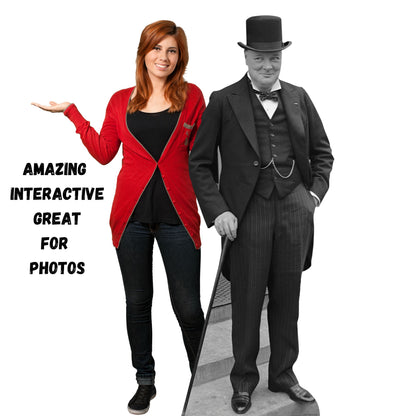 SC1451 Winston Churchill Politician Cardboard Cut Out Height 184cm