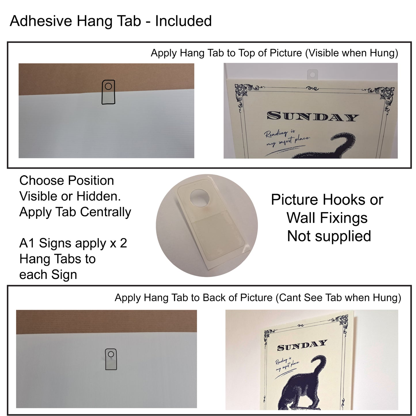 SCCORREX003 - A3DS Small Double Sided Printed Rigid Rectangle Board on Correx -  Poster, Sign Cardboard Cut Out Height 42cm