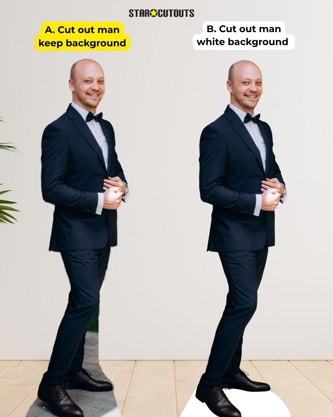 SCCUST1 Custom Cardboard Cut Out Standard  Maximum Height 6ft 4in