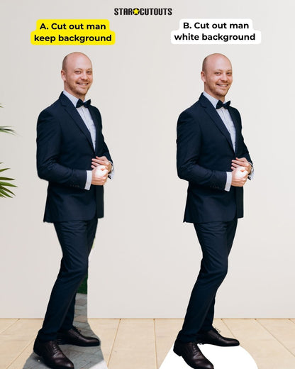 SCCUST1 Custom Cardboard Cut Out Standard  Maximum Height 6ft 4in