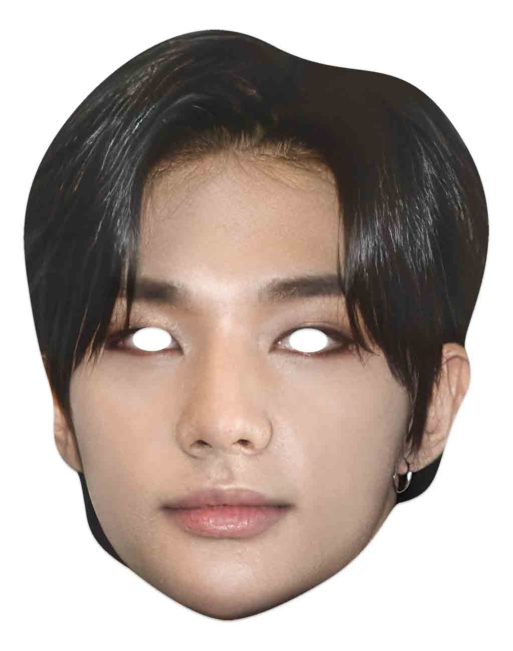 Hyunjin Fun Face Mask for KPOP and Stray Kids Fans Showing Eye Holes