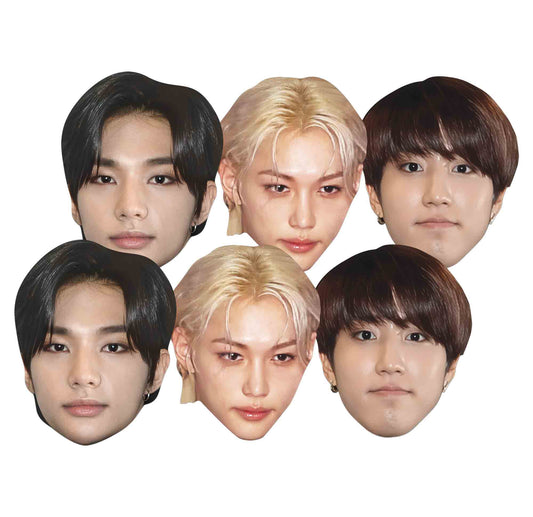CMP021  Six Pack of Stray Kids Face Masks for Parties and Events