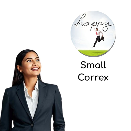 SCCIRCOR1 - Small Printed Rigid Circle Correx Board, Poster, Sign Cardboard Cut Out Height 38cm