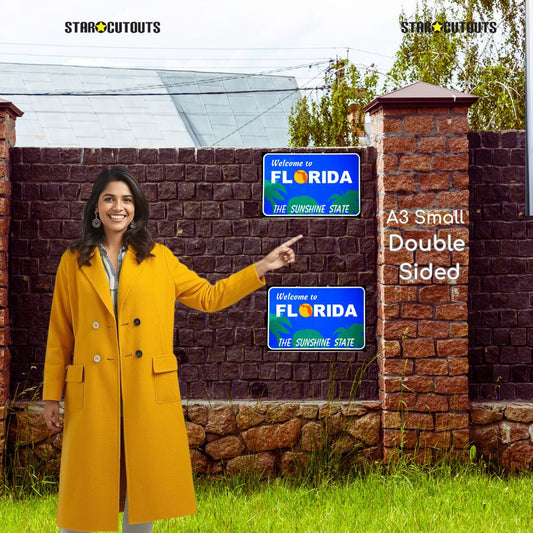 SCCORREX003 - A3DS Small Double Sided Printed Rigid Rectangle Board on Correx -  Poster, Sign Cardboard Cut Out Height 42cm