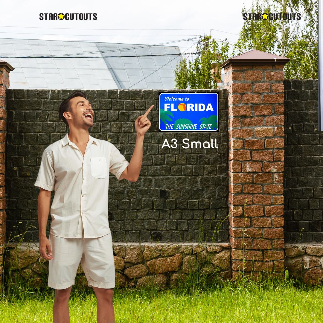 SCCORREX003 - A3 Small Printed Rigid Rectangle Board on Correx -  Poster, Sign Cardboard Cut Out Height 42cm