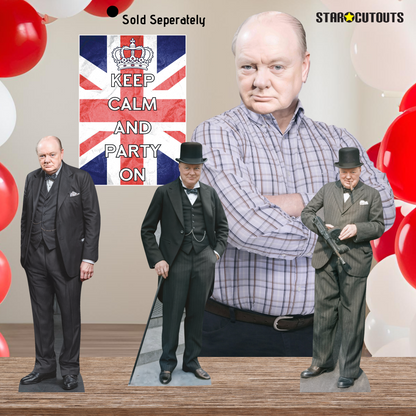 SC4850 Winston Churchill Shelf Top Pack Cardboard Cut Out Height 31cm