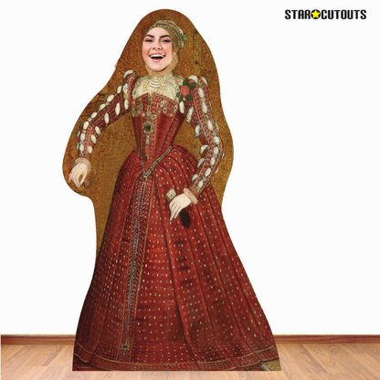 SC061 Tudor Woman Stand-In Cardboard Cut Out Height 176cm