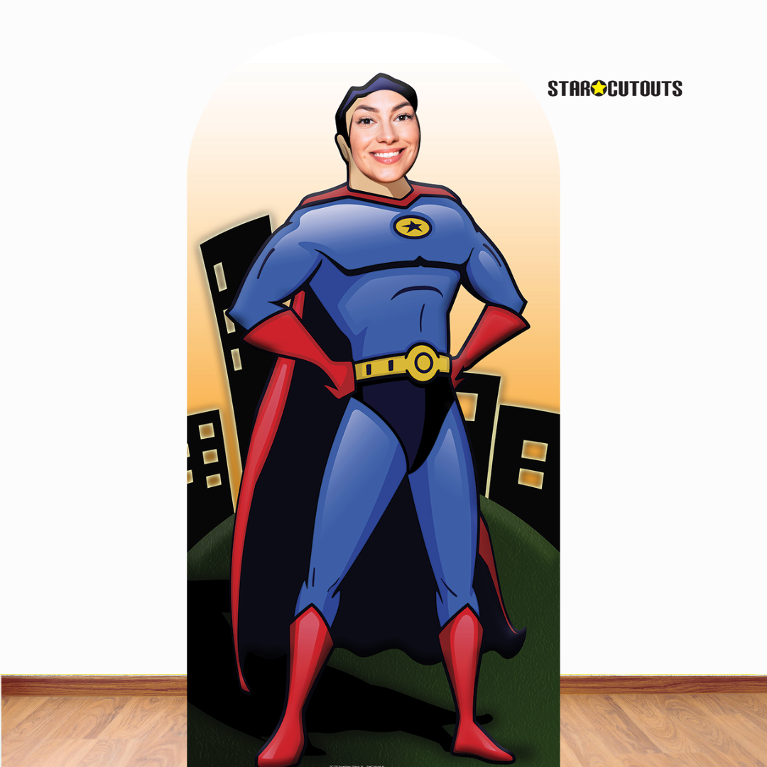 SC176 Star Cutouts Superhero 'Stand- In' Cardboard Cut Out Height 186cm