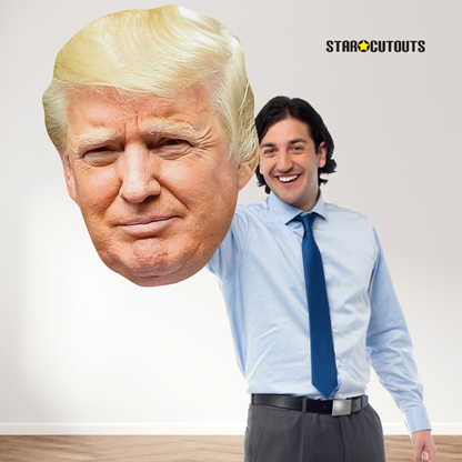 GH001 Donald Trump Giant Head Cardboard Cut Out Height 74cm