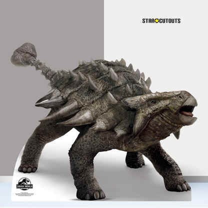 SC1283 Official Jurassic World Ankylosaurus Dinosaur Cardboard Cut Out Height 103cm