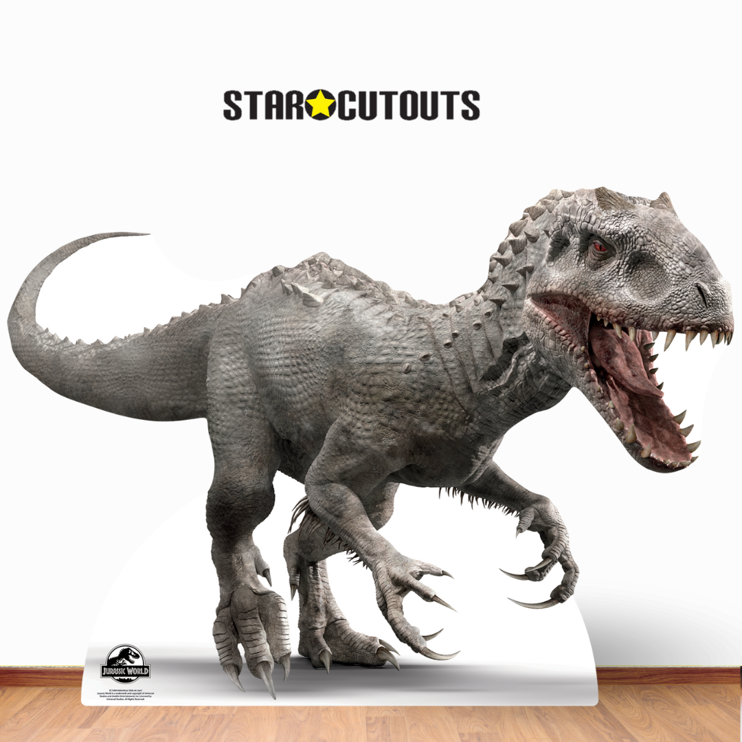 SC1284 Official Jurassic World Indominus Rex Dinosaur (side view) Cardboard Cut Out Height 92cm