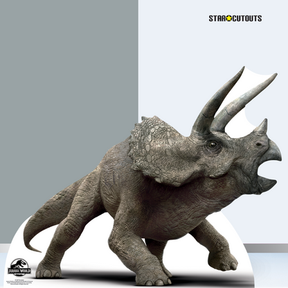 SC1287 Official Jurassic World Triceratops Dinosaur Cardboard Cut Out Height 96cm