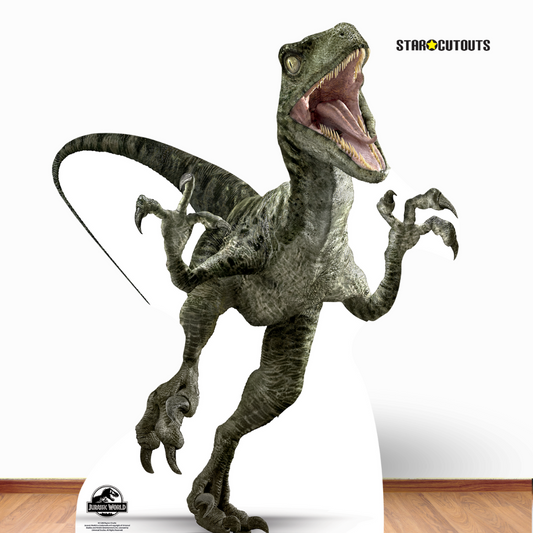 SC1288 Official Jurassic World Charlie (Raptor) Dinosaur Cardboard Cut Out Height 129cm