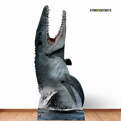 SC1293 Official Jurassic World Mosasaurus Dinosaur Cardboard Cut Out Height 189cm