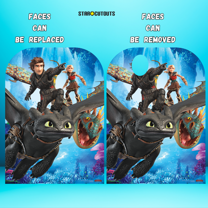 SC1301 How to Train Your Dragon 3 Stand-In Toothless Hiccup Stormfly Astrid Cardboard Cut Out Height 130cm