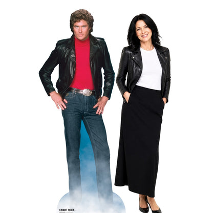 SC1381 Michael Knight David Hasselhoff Knight Rider Cardboard Cut Out Height 190cm
