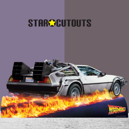 SC1574 DeLorean Car Back to The Future Cardboard Cut Out Height 90cm