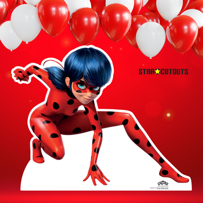 SC4051 Lady Bug (Crouching) - Miraculous: Tales of Ladybug & Cat Noir Cardboard Cut Out Height 93cm