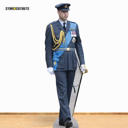 SC4213 Prince William RAF Uniform Cardboard Cut Out Height 192cm