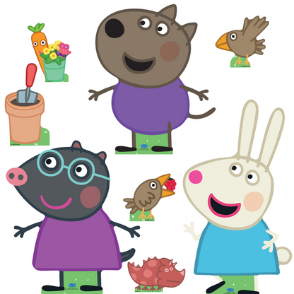 SC4525 Rebecca, Danny and Molly Cardboard Cutout Decoration Multi Pack  Height 75cm