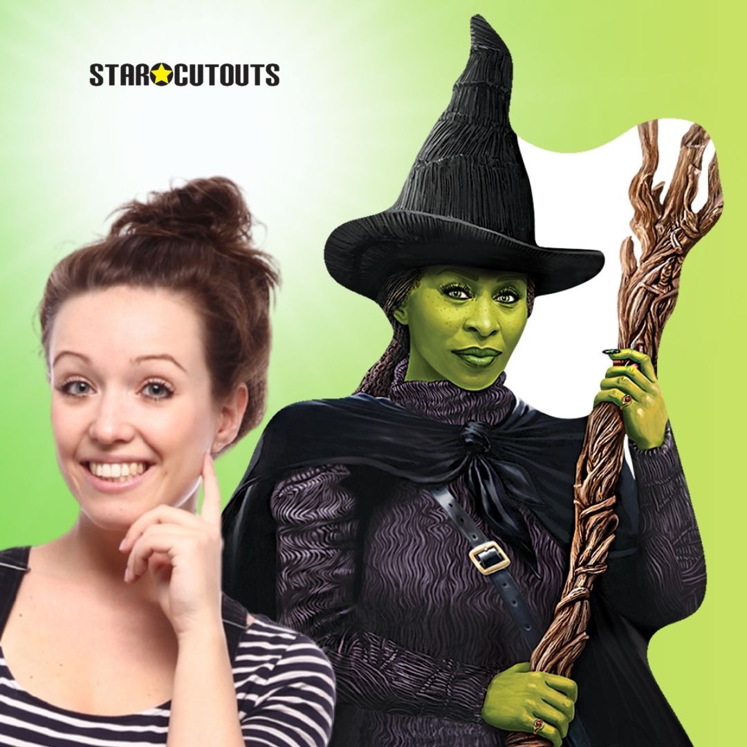 SC4629 Elphaba Wicked Green Witch Cardboard Cut Out Height 159cm