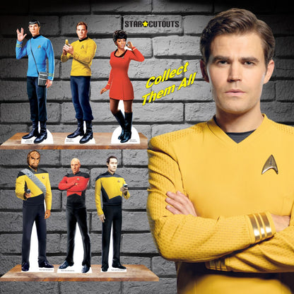 SC4834 Star Trek Original Series Shelf Top Pack Captain Kirk, Uhura, Spock Cardboard Cutouts  Height 30cm