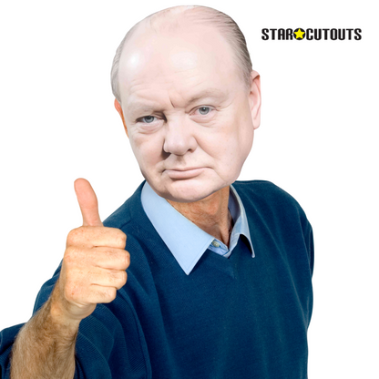 SM484 Winston Churchill Single Cardboard Face Mask