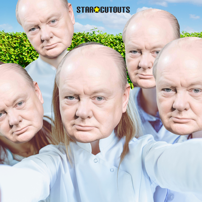 SMP459 Winston Churchill Six Pack Cardboard Face Masks