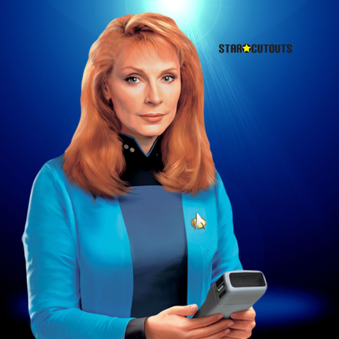 Beverly Crusher Star Trek Cardboard Cutout Close Up