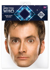 SMP240 10TH DOCTOR  Doctor Who Six Pack Cardboard Face Masks With Tabs and Elastic