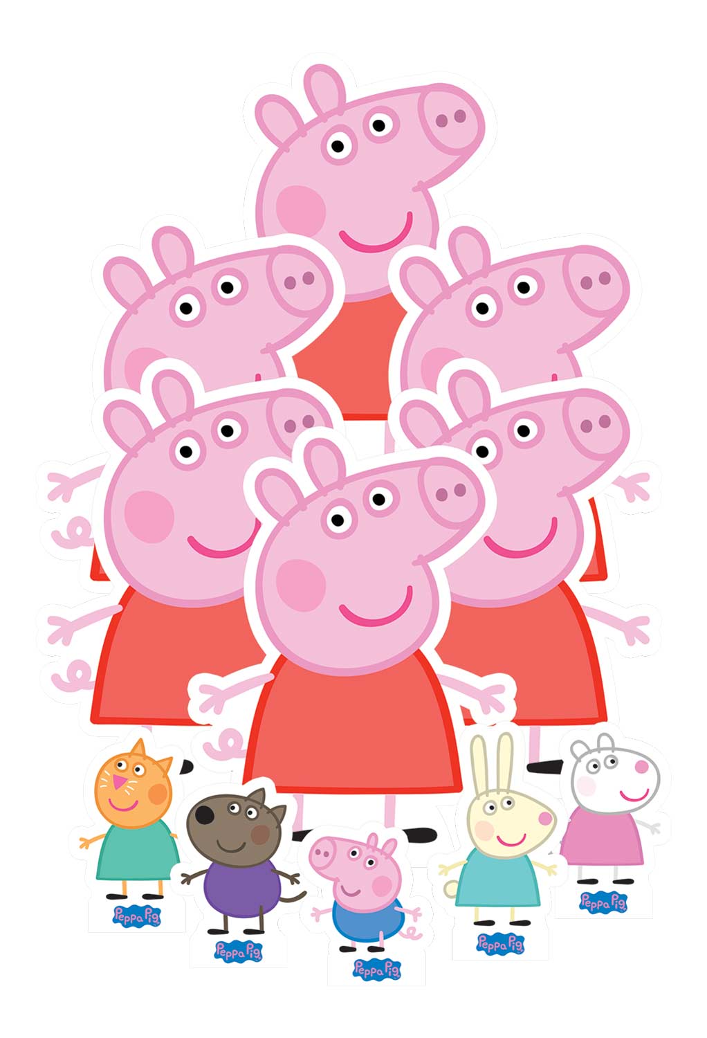 TT007 Peppa Pig Table Toppers Pack (10 cut-outs)